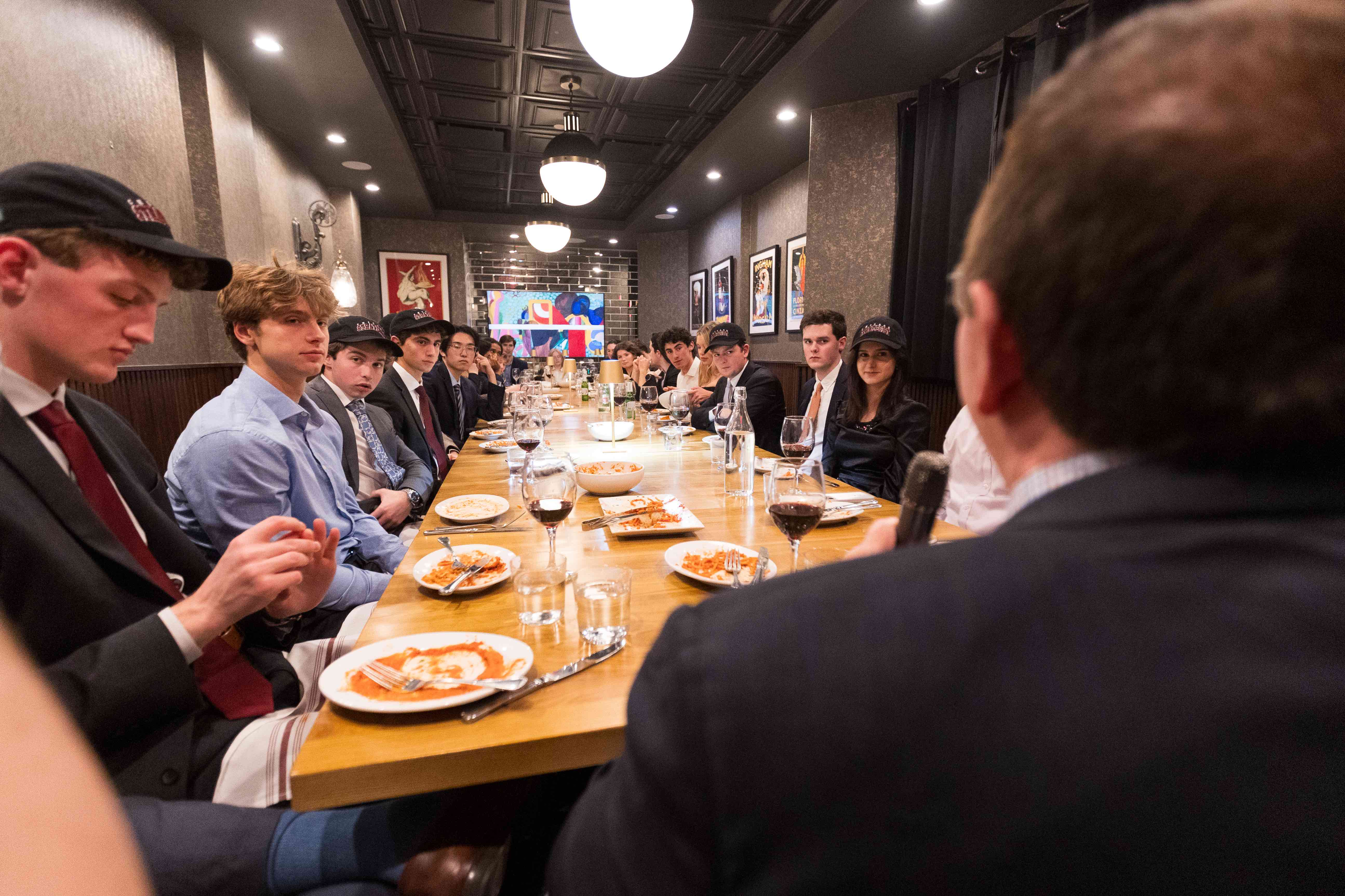 Group picture after dinner