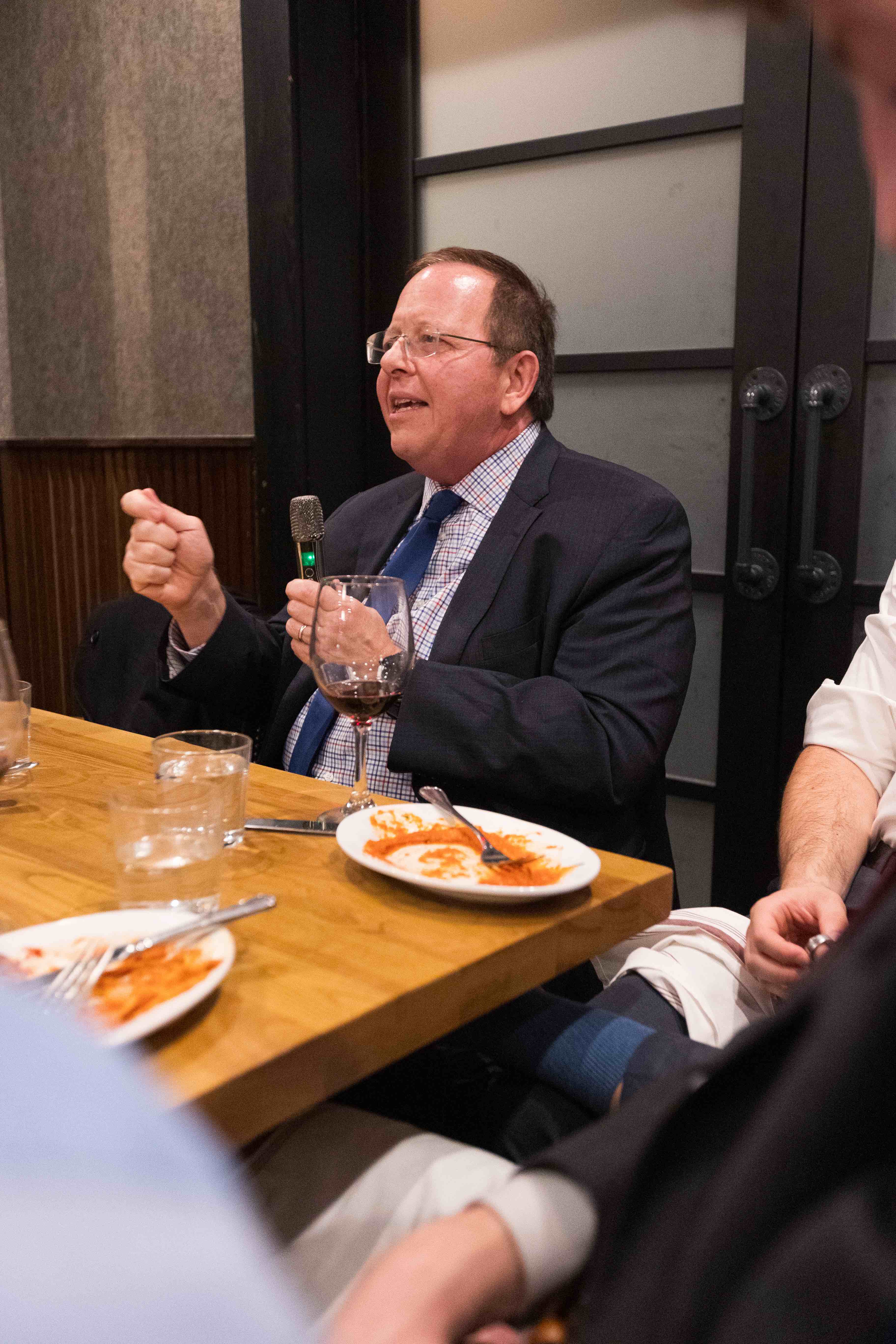 Professor Pape leading the strategic discussion