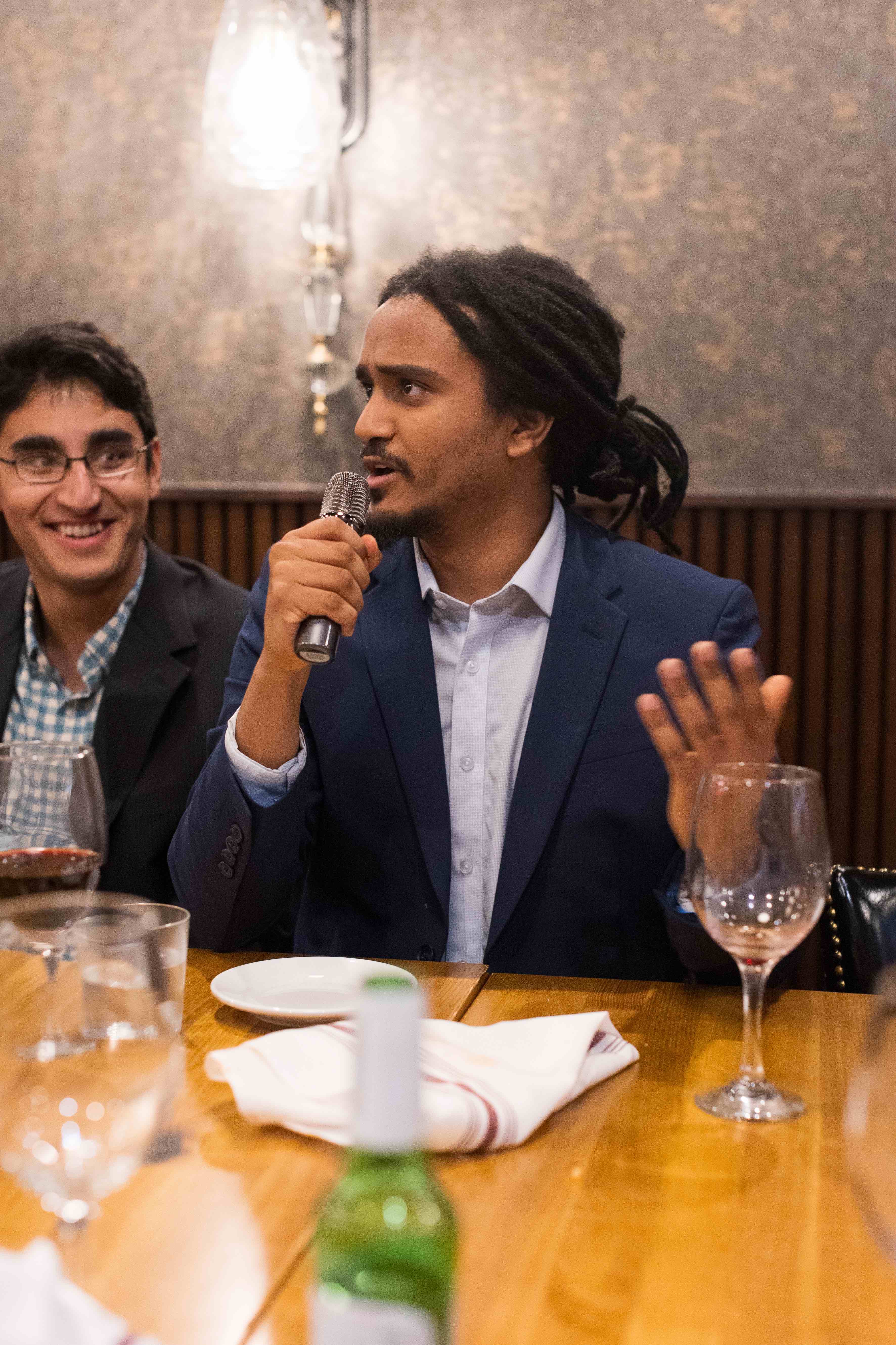 Sawiros Abebe presenting strategic perspectives