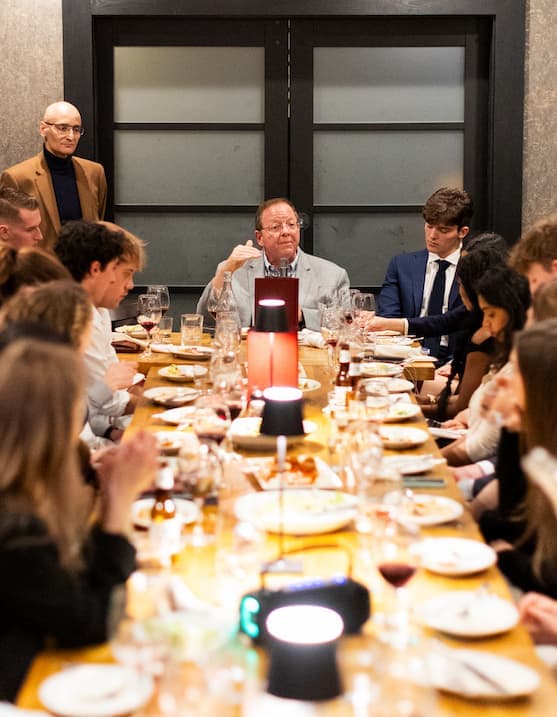 Professor Pape and Jorge Secades