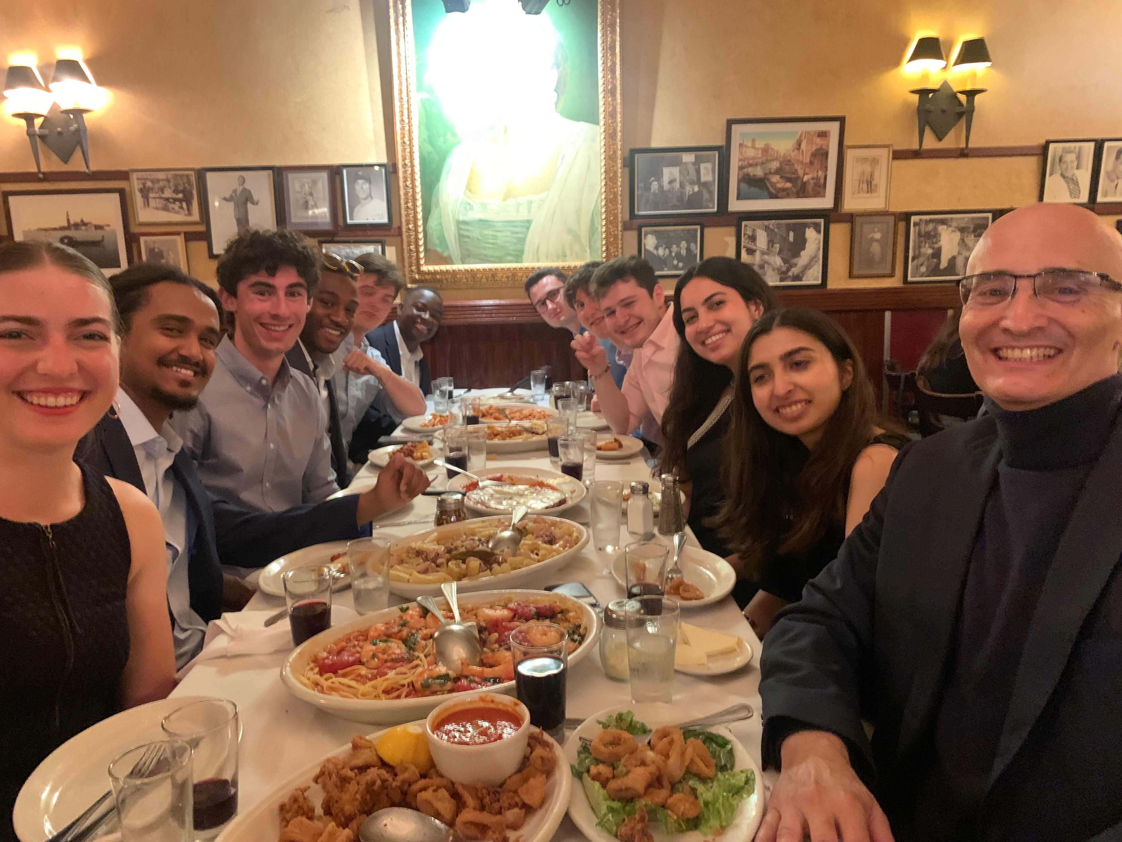 Group photo at NYC dinner