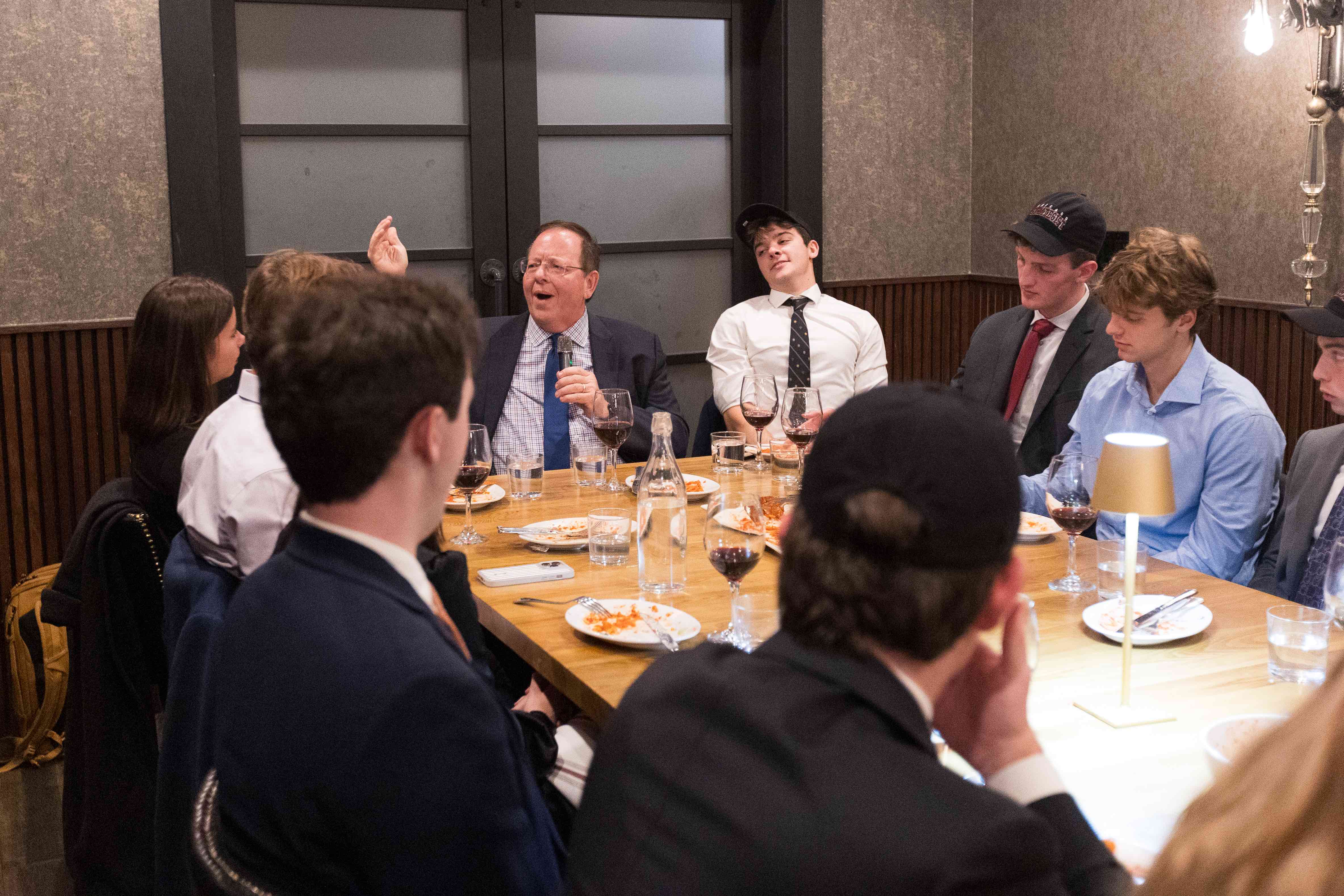 Professor Pape claiming victory